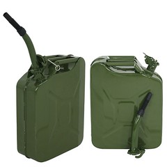 2pc 5 Gallon Jerry Can Steel Green Military NATO Style 20L Storage Tank