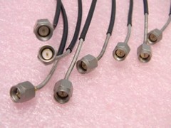10 Each SMA Semi-Flexible RF Cable Assemblies DC-18-GHz 21″ Long