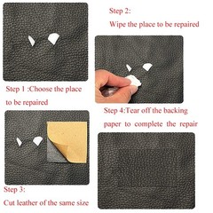 Update Self Adhesive Faux Leather Sheet Vinyl Upholstery Leather Fabric Material