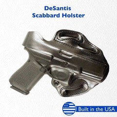 DeSantis Thumb Break Scabbard – OWB Gun Holster for Men and Women, Leather Be…