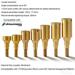 Titanium Overdenture Locator Abutment Dental abutment for All Implant System