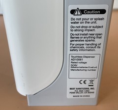 NEW NO BOX- Best Sanitizers Inc. Touchless Dispenser AD10061 || Warranty 🇺🇸