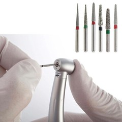 Dental Diamond Burs FG Round End Taper Football Flame Long Round Pear High Speed
