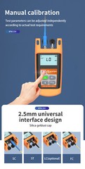 Mini New Fiber Optical Power Meter FTTH Loss Tester Komshine KPM-25V w/VFL 10mw