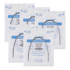AZDENT Dental Orthodontic Super Elastic Niti Round Arch Wire Ovoid Form Archwire