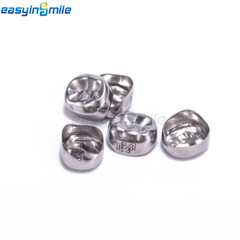 Dental Preformed Metal Crown Stainless Steel Temporary DUL2-DUL7 EUR2-EUR7 5PCS