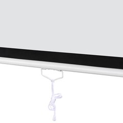 120″1:1 Projection Projector Screen Manual Pull Down Matte HD Movie Theater Home