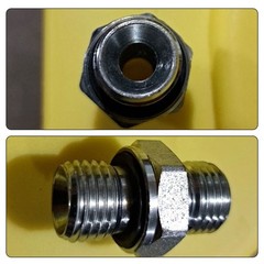 5pcs M14x1.5 For Chinese Mini Excavator 2353 L Union Hydraulic Adapter Fitting