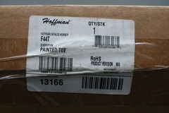 One (1) Hoffman F44T Sweep Painted Tee 4″ x 4″ (13166) Mexico NEW
