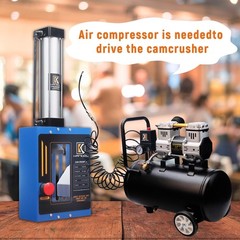 Pneumatic Can Crusher, Fully Enclosed Air Powered Aluminum Can Crusher with B…
