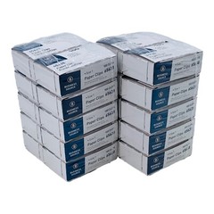 20 Boxes Regular Paper Clips Size 1, 100 Steel Paper Clips Per Box