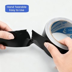 Black Aluminum Foil Tape High Temp Heavy Duty 2 INCH x 64 Feet,