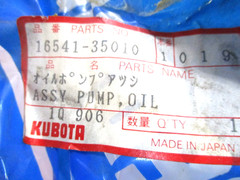 16541-35010 GENUINE KUBOTA M-SERIES TRACTOR OIL PUMP M5950 M6030 M6950 M7030 +
