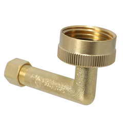 100 PIECES 1/4″ OD COMPRESSION X 3/4 GHT DISHWASHER ELBOW, LEAD FREE BRASS