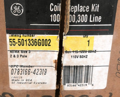New GE 55-501336G002 Coil 110/115-120V NEMA Size 3 Series A