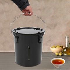6 Gallon Grease Disposal Bucket, Large Capacity Oil Disposal Transport Container