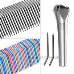 Dental 3 Way Air Water Spray Triple Syringe Handpiece w/ 2 Nozzles Tips Tubes