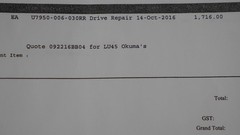 OKUMA U7950-006-030RR Servo Amplifier BLII-D75A **WARRANTY**