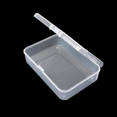 4pcs Clear White Rectangle Mini Storage Containers Box for Business Card,Acce…