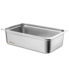VEVOR 6 Pack Full Size Hotel Pans Steam Table Pan Stainless Steel 6″ Deep