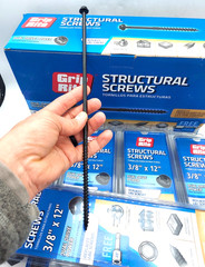 Grip Rite Structural Screws 3/8″ x 12″ GRSSFW381215 New *Case of 100*