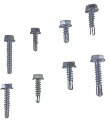 200 Pcs Self Drilling /Tapping Sheet Metal Screws Hex-Washer Head Assortment SAE