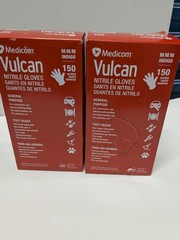 Medicom Vulcan Nitrile Gloves Indigo Medium M 150 Count Box General Purpose