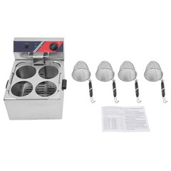 Commercial Pasta Cookers Electric Noodle Cooking Machine w/ 4* Strainer Baskets