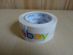 TWO ROLLS of eBay Branded Packaging Shipping Tape with Color Logo 75Yds x 2 in.