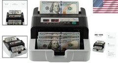 Portable High-Volume Money Counter with Counterfeit Detection – 200 Bill Hopper