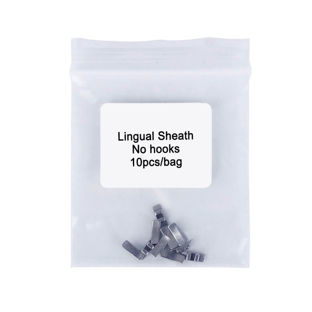 100 pcs Dental teeth Orthodontic Lingual Sheath No Hook 10pcs/pack – bomaoer