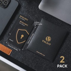 RFID Blocking Cards 2 Pack Credit Card Protector NFC Contactless Wallet UK