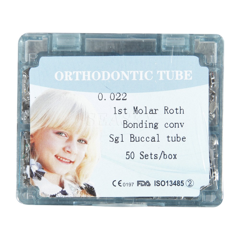 50 Set Dental Orthodontic Buccal Tube Single Convertible Roth 022 Tube 1st Molar