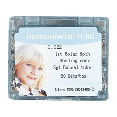 50 Set Dental Orthodontic Buccal Tube Single Convertible Roth 022 Tube 1st Molar