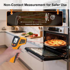 Digital Infrared Thermometer Temperature Gun -58°F to 1112 °F(-50°C to 600°C) Ha