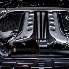 Car High Temperature Braided Wire Loom Black Split-Sleeve Heat Resistant Cover /
