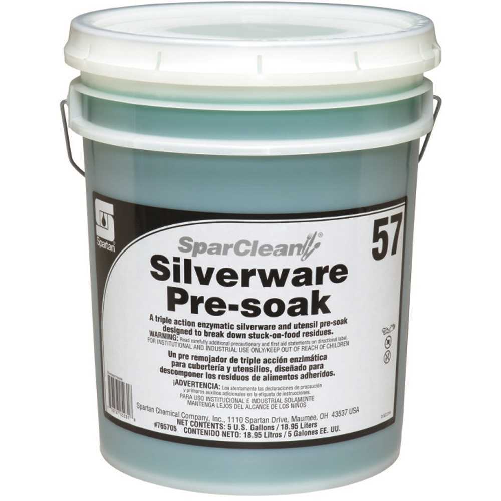 Spartan Chemical Co. 765705 SparClean 5 Gallon Silverware Pre-soak Light Green