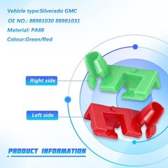 12pair Tailgate Handle Rod Clip Tail Gate Assembly Door Lock Retainer Clips Com
