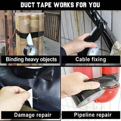 Duct Tape 1.5 inches Wide Black Industrial Grade 1.5 inches x 60 Yards 179 ft…