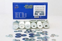 Swordfish 31811 – 240pc Large Flat Penny Fender Washer Assortment