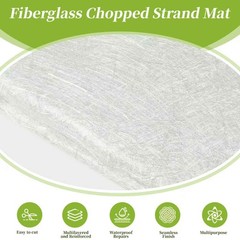 Fiberglass Chopped Strand Mat 1.5 oz Repair Kit for Resin Bond
