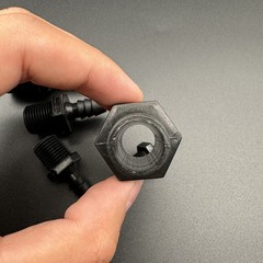 Male NPT Threaded Plastic Hose Pipe Fitting Straight Hosetail Connector Barbed
