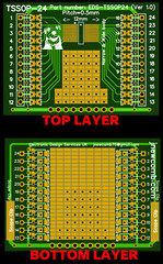 4pcs TSSOP 0.5mm VSOP VSSOP STRIPBOARD Adaptor PCB Breakout MSOP QSOP MSSOP TSOP