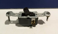 NEW BROWN 10A 125V 5A 250V Bakelite “T” Rated TOGGLE SWITCH Flush Circle F 2036