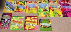 100 Pack Empty Zipper Sealable Gummy Candy Packaging Fast USA Seller!