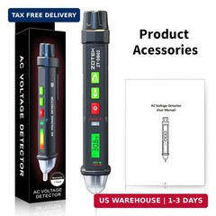 Voltage Tester Pen Non-Contact 12-1000V AC Detector, Adjustable Sensitivity Elec