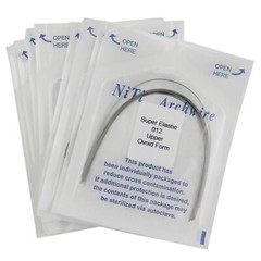 Dental Orthodontic Arch Wire NiTi Stainless Steel Rectangular Round Ovoid Form