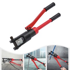 12 Ton Hydraulic Wire Crimper Crimping Tool Battery Cable Lug Terminal W/20 Dies