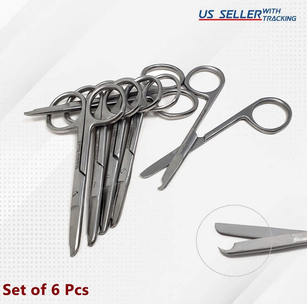 6 Pcs Suture Removal Littauer Spencer Stitch Scissors 3.5″ Cutting Surgical