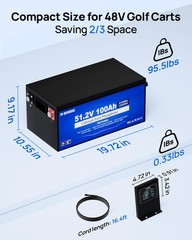 DC HOUSE 48V 100Ah LiFePO4 Lithium Battery Deep Cycle (Slightly Used)
